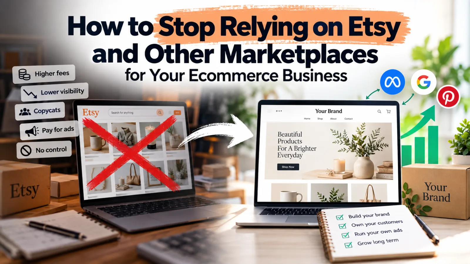 How to Stop Relying on Etsy and Other Marketplaces for Your Ecommerce Business